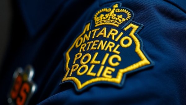 Ontario Provincial Police badge related to Mulmur car crash.