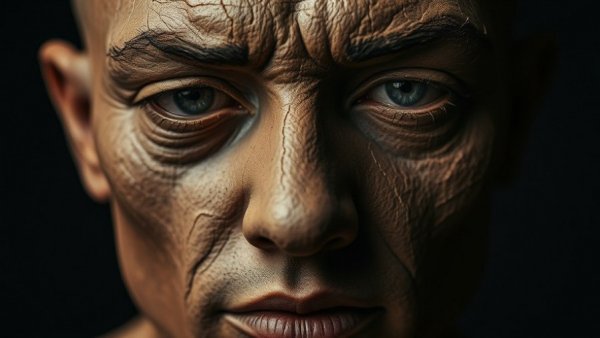 Clayface movie poster design with dramatic shadows.