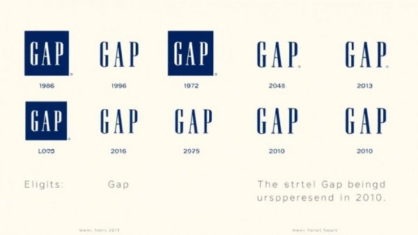 Gap logo design changes with a brief redesign fiasco