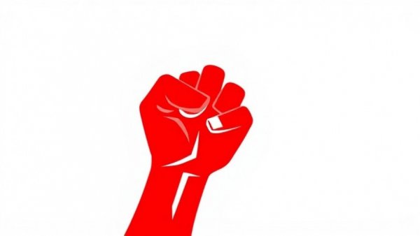 Red stylized fist symbolizing resistance, related to Domestic Spying Law Decision
