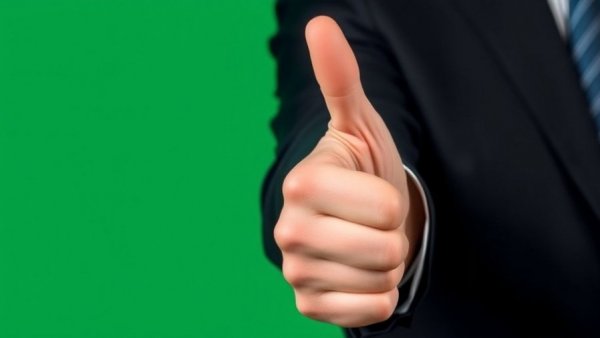 Close-up of hand in suit giving thumbs-up, LGBTQ+ news.