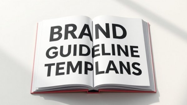Elegant Brand Guideline Templates design book cover.