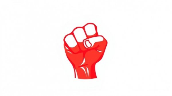 Bold red clenched fist graphic, Credit Card Competition Act.