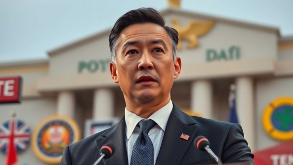 Man in suit speaking at press conference about Comey indictment.