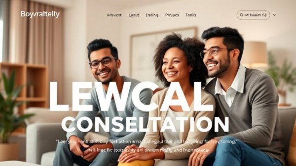 Professional family law firm website with engaging family photo