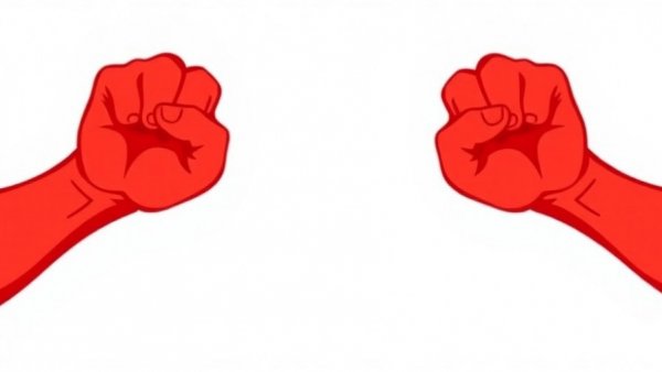 Bold red stylized fist symbolizing consumer advocacy