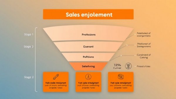 Sales funnel diagram highlighting sales enablement in orange.