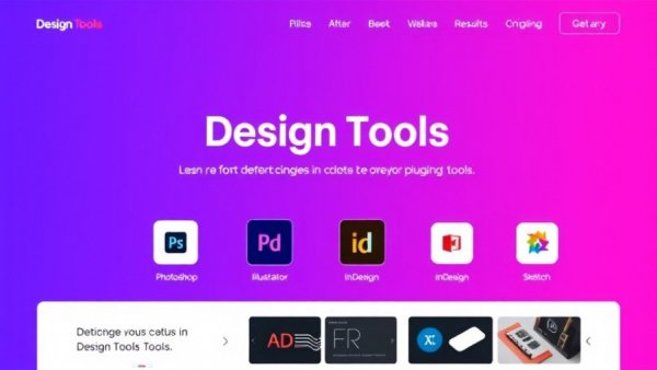 Photoshop plugins showcasing various design tools on a modern interface.