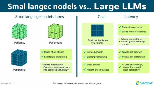 Comparison graphic of Small Language Models vs Large LLMs.