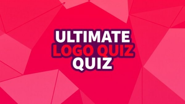 Ultimate logo quiz vibrant geometric design