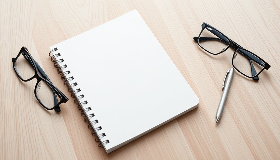 Organized desk setup to establish a strong brand identity