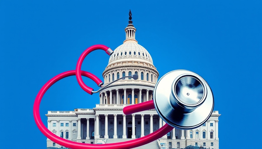 Government Shutdown Healthcare Costs image with Capitol and stethoscope