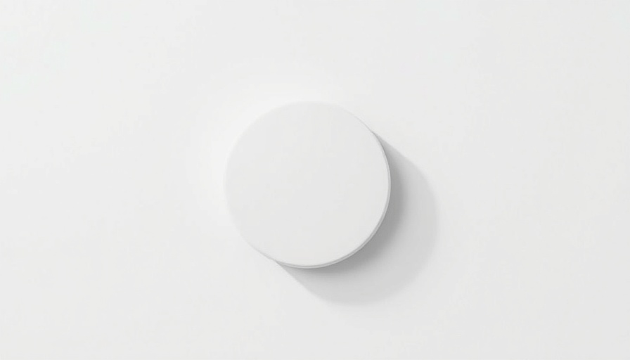 Minimalistic white circle on gray background representing clarity and focus, benefits of hiring a brand strategy agency.