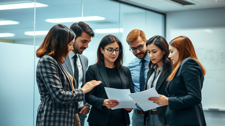 Innovative Staff Training Ideas: Team collaboration in a modern office.