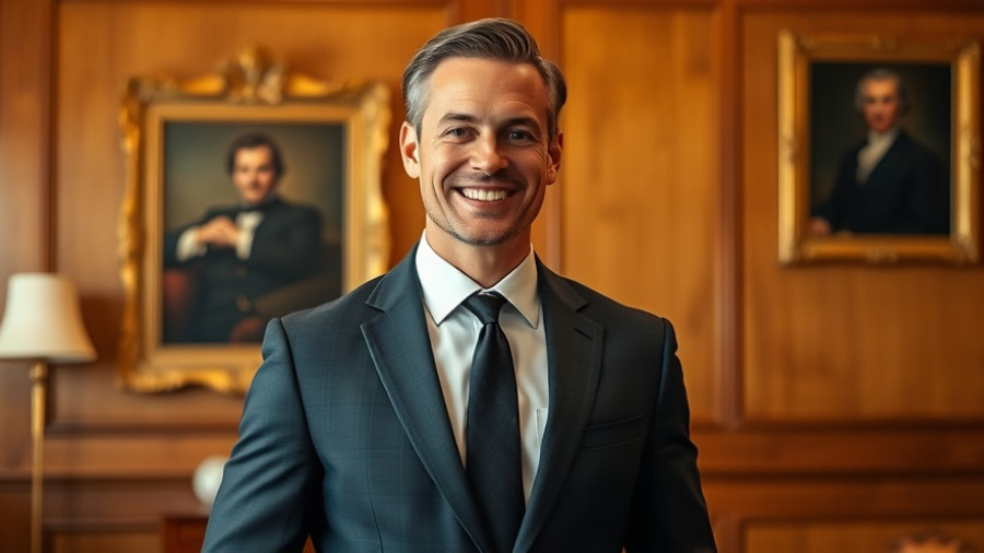 Professional male smiling in a wood-paneled room, Eli Lilly Donanemab Alzheimer’s treatment.