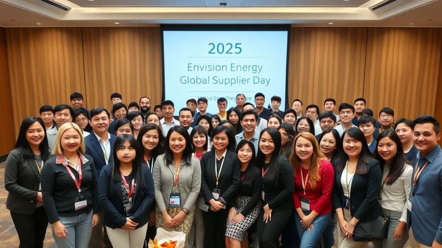 Envision Energy Global Supplier Day, group of professionals at conference.