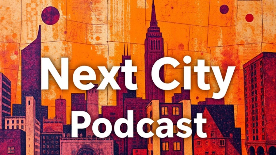 Abstract next city podcast cover highlighting playspace inequity.