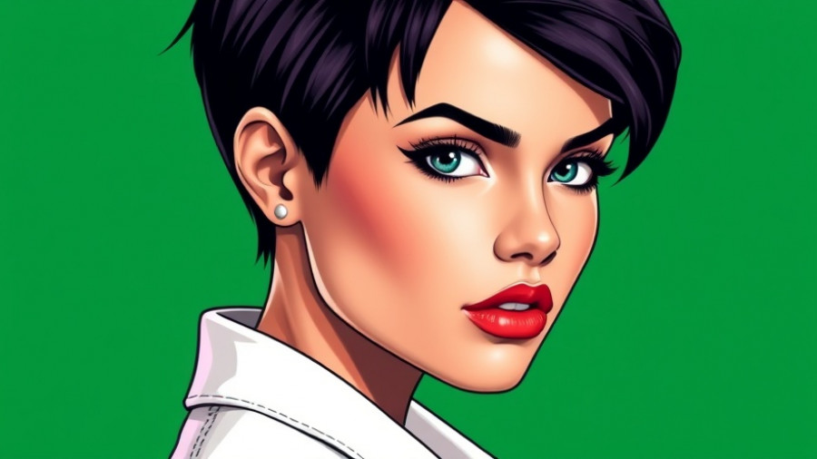 Stylish woman portrait on green background related to Taraji P. Henson beauty brand ownership