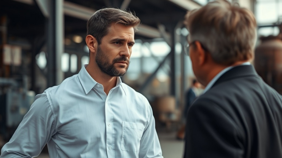 Trump Jr. in conversation with another person outdoors