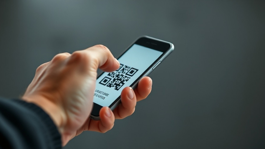 Scanning a QR code for register your business name in Texas