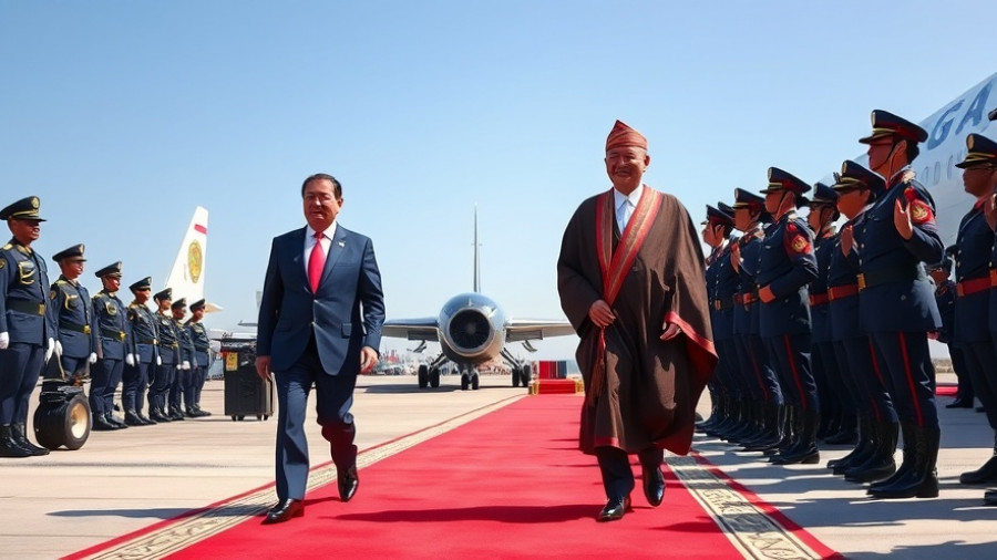 Trump Asia Tour Democracy image showing formal reception.