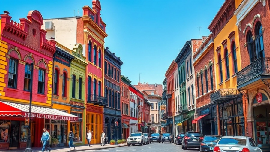 Historic colorful buildings in Ohio's Opportunity Zones
