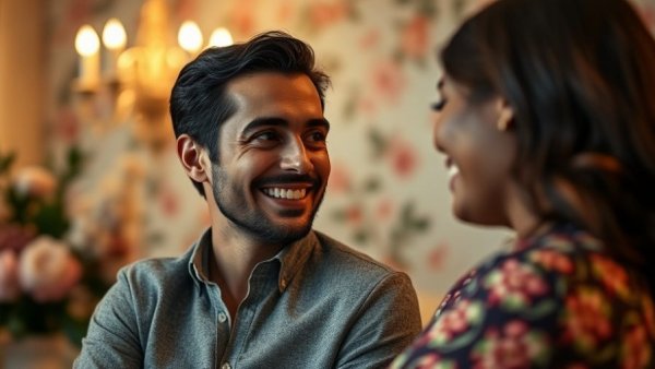 Chan Zuckerberg Initiative new mission: elegant couple smiling warmly indoors.