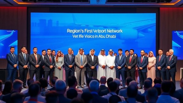 Abu Dhabi vertiports event showcasing first vertiport network.