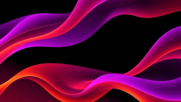 Abstract wavy lines in gradient colors for investor conferences.