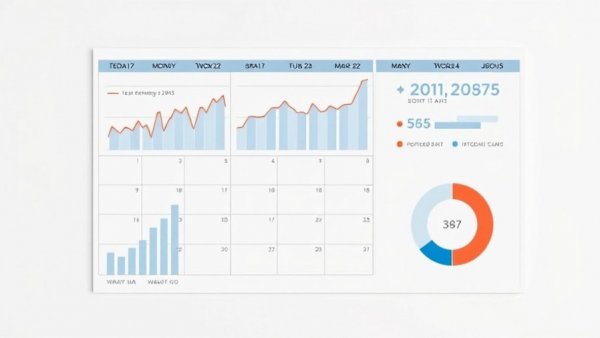 Modern media calendar template illustrating organization benefits.