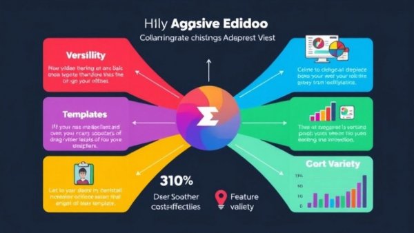 Infographic of Canva video editor features and advantages.