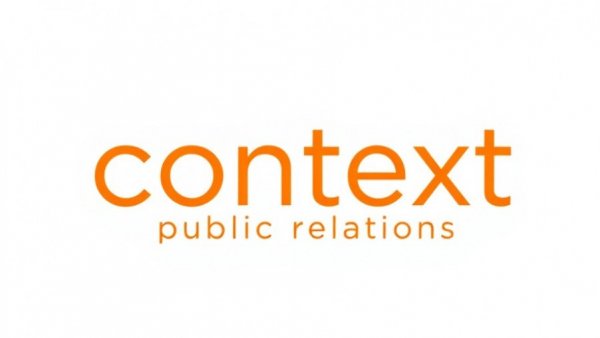 Minimalistic logo design for context public relations.