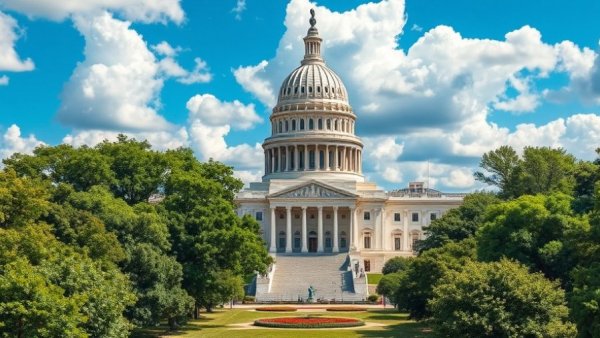State capitol building under blue sky, representing state preemption and local democracy.