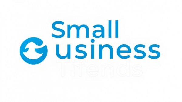 Blue logo of Small Business Trends for AI-powered ERP solutions.