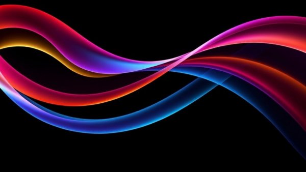 Abstract design with vibrant curved lines in orange and purple, Token Cat cryptocurrency strategy backdrop.