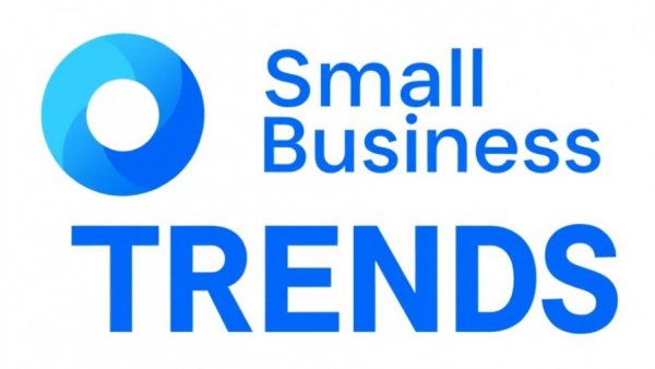 Small Business Trends logo with blue circle design.