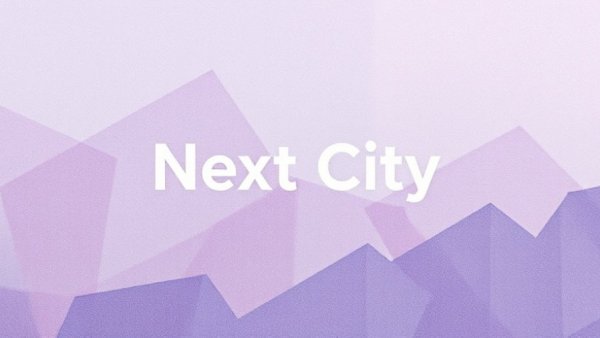 Abstract purple-blue graphic for Community Benefits Agreements podcast.