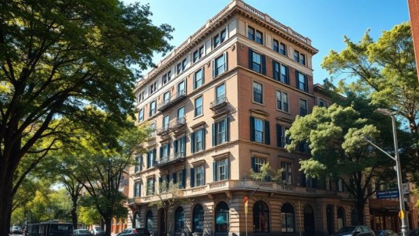 Historical apartment building related to Community Opportunity to Purchase Act New York.