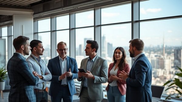 HR outsourcing benefits for small businesses discussed by professionals in office.