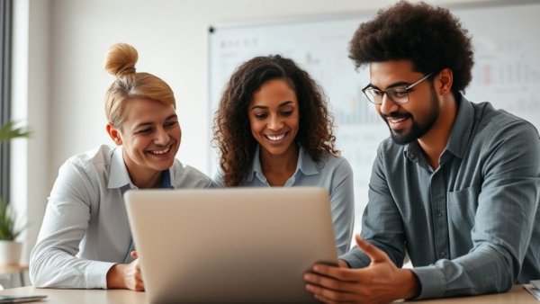 Team discussing strategy for personal loans to start a business in modern office.