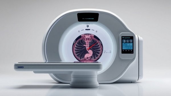 Sleek digital pathology scanner with advanced display, medical technology