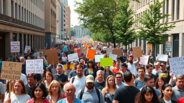 Peaceful protest in Memphis featuring National Guard signage.
