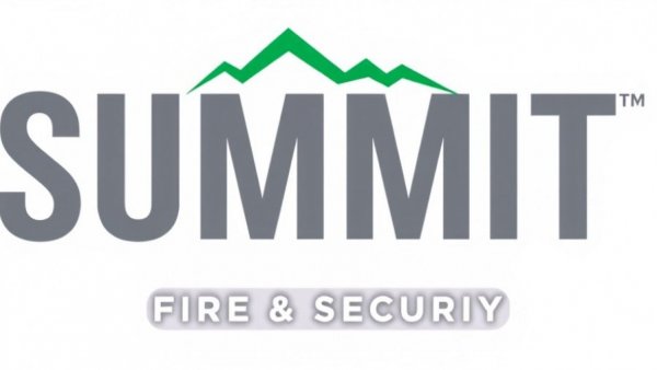 Summit Fire Security Expansion in Pennsylvania logo with green mountain design.