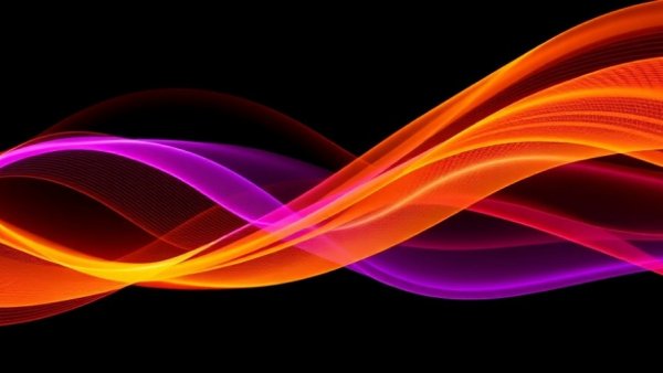 Abstract wave lines in dark background illustrating omnichannel retail intelligence.