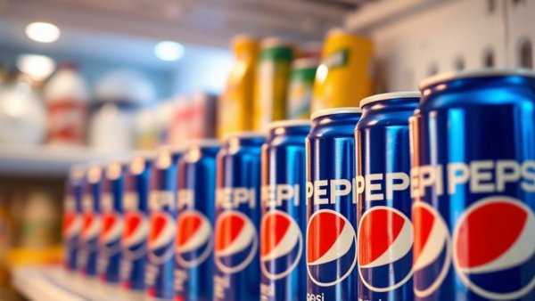Pepsi cans lined in a fridge showcasing cool beverage storage.