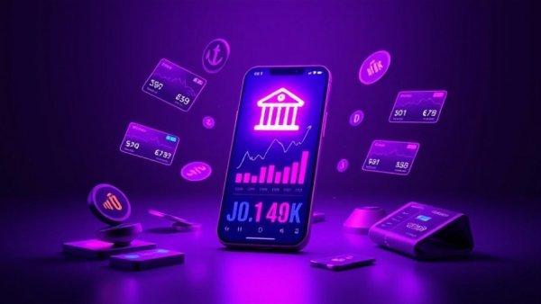 Futuristic finance interface with smartphone and data cards highlighting subscription creep startup finances.