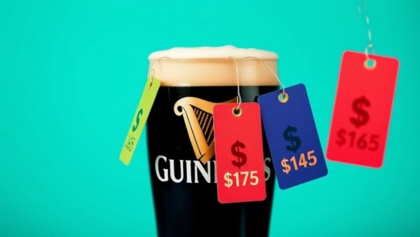 Glass of Guinness with price tags illustrating AI price verification in pubs.