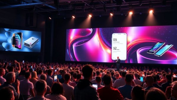 Human-Centric Intelligent Devices showcased at a smartphone launch event.