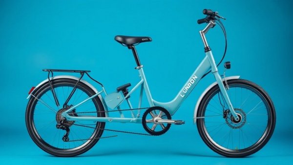 DAHON LUNDEN GR folding bike on a blue background.