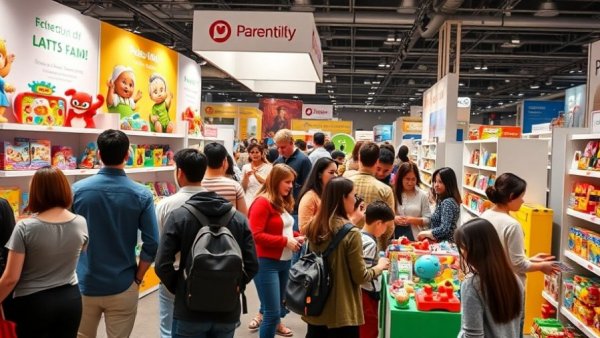 Smart Parenting Solutions showcased at a vibrant trade fair.